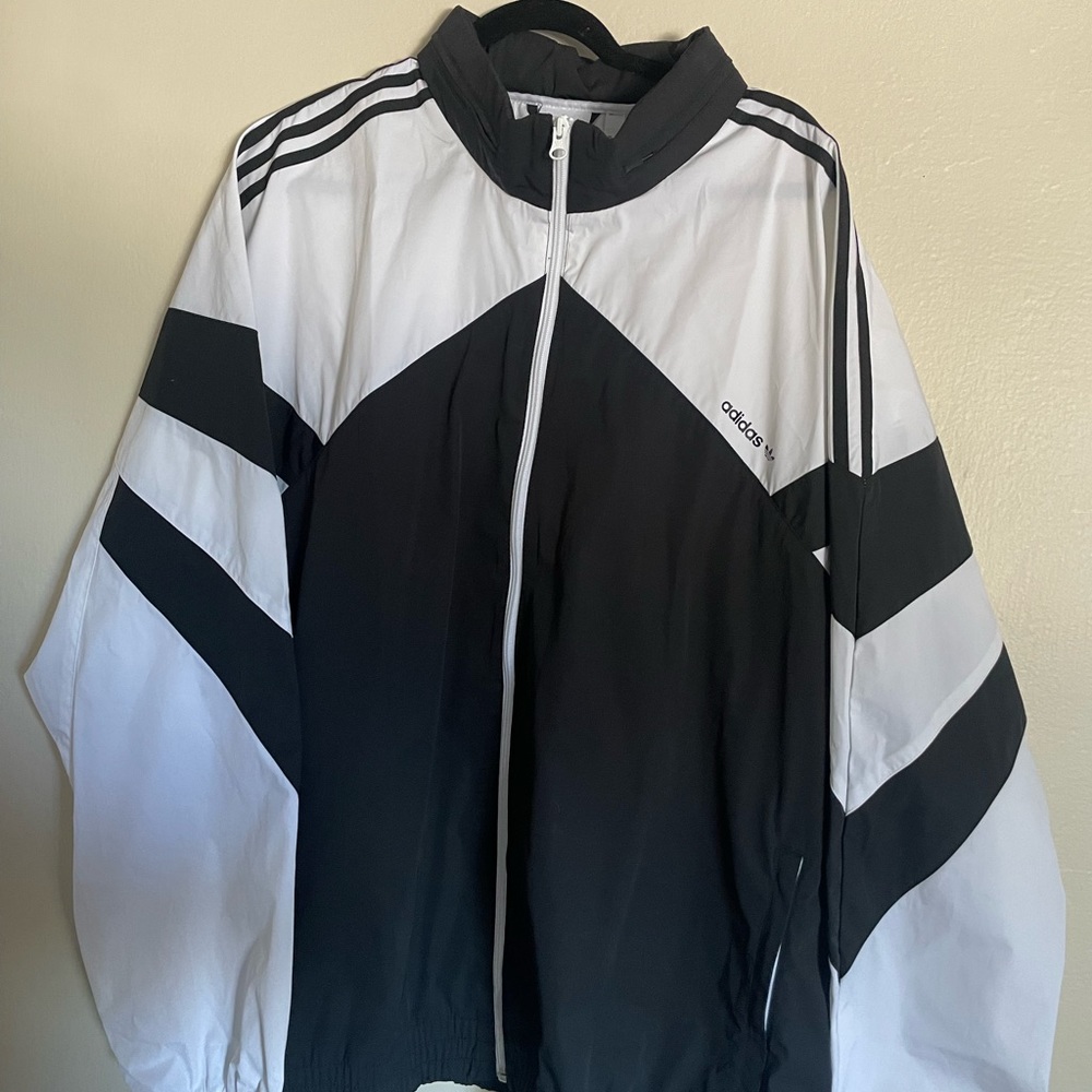 adidas Men's Originals Iconics Windbreaker, Size XX-Large - Black